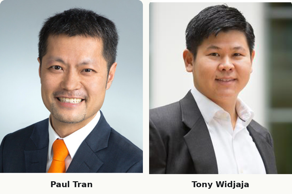 Paul Tran and Tony Widjaja, co-founders of Youth Leadership Singapore